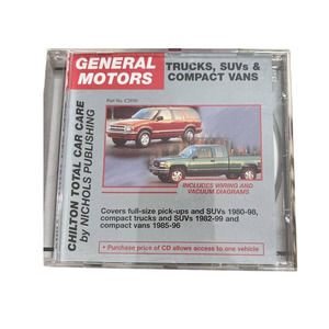 GM Trucks, SUVs, and‎ Compact Vans, 1980-99 by Chilton CD-Rom